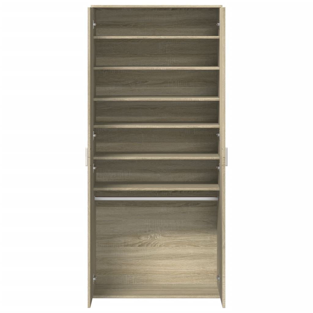 Armoire à chaussures Chêne sonoma 80x39x178cm Bois d'ingénierie - XIOS