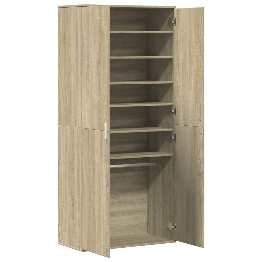 Armoire à chaussures Chêne sonoma 80x39x178cm Bois d'ingénierie - XIOS
