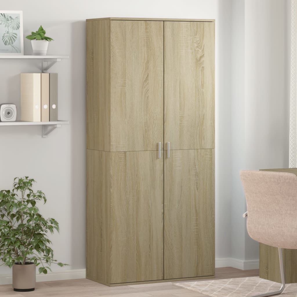 Armoire à chaussures Chêne sonoma 80x39x178cm Bois d'ingénierie - XIOS