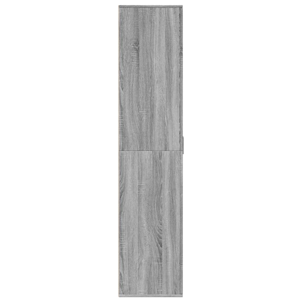 Armoire à chaussures sonoma gris 80x39x178 cm bois d'ingénierie - XIOS