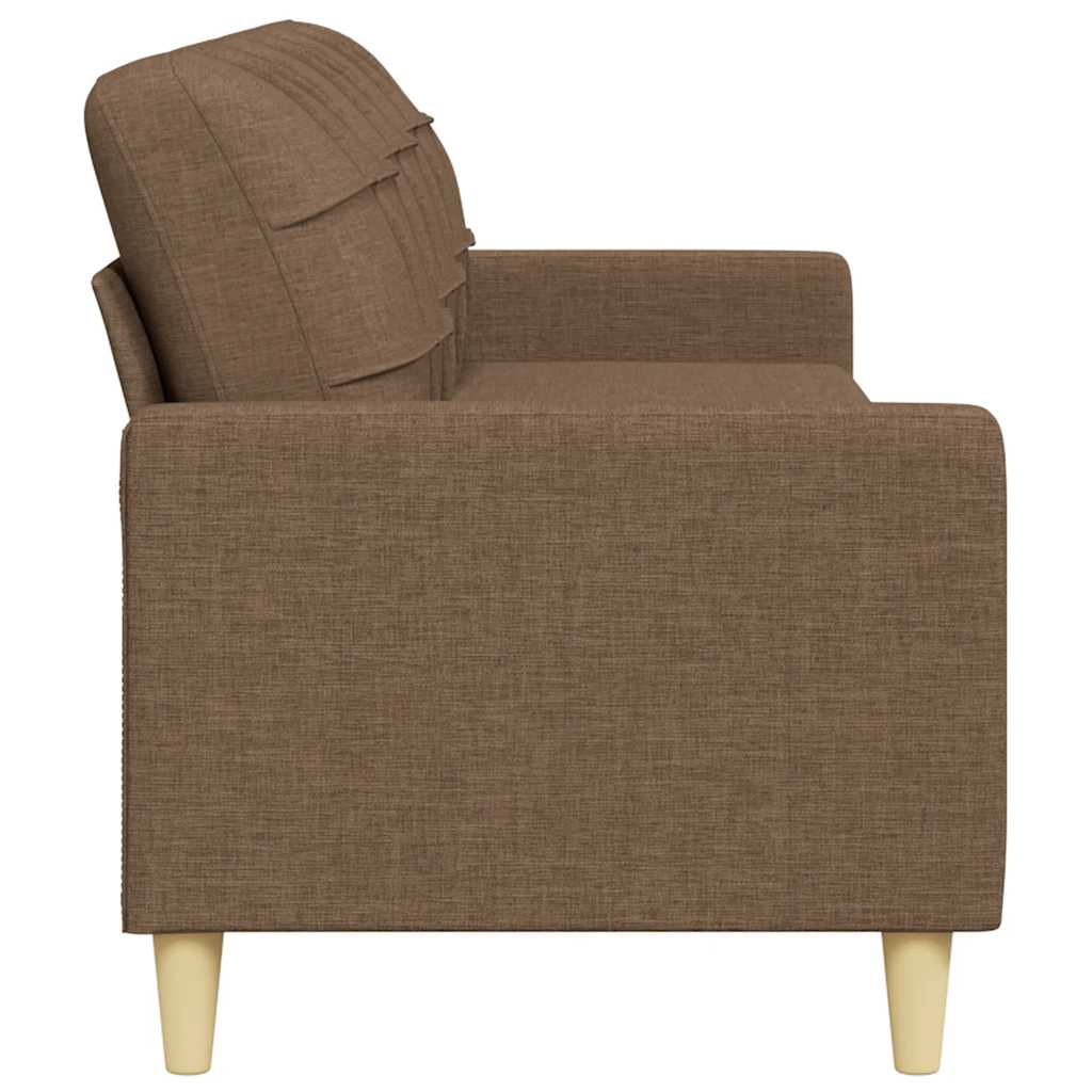 Canapé à 3 places Marron 210 cm Tissu - XIOS