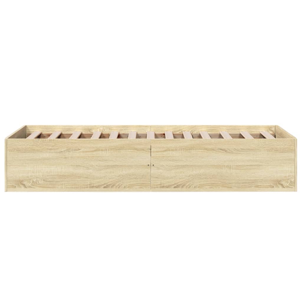 Cadre de lit sans matelas chêne sonoma 75x190 cm - XIOS