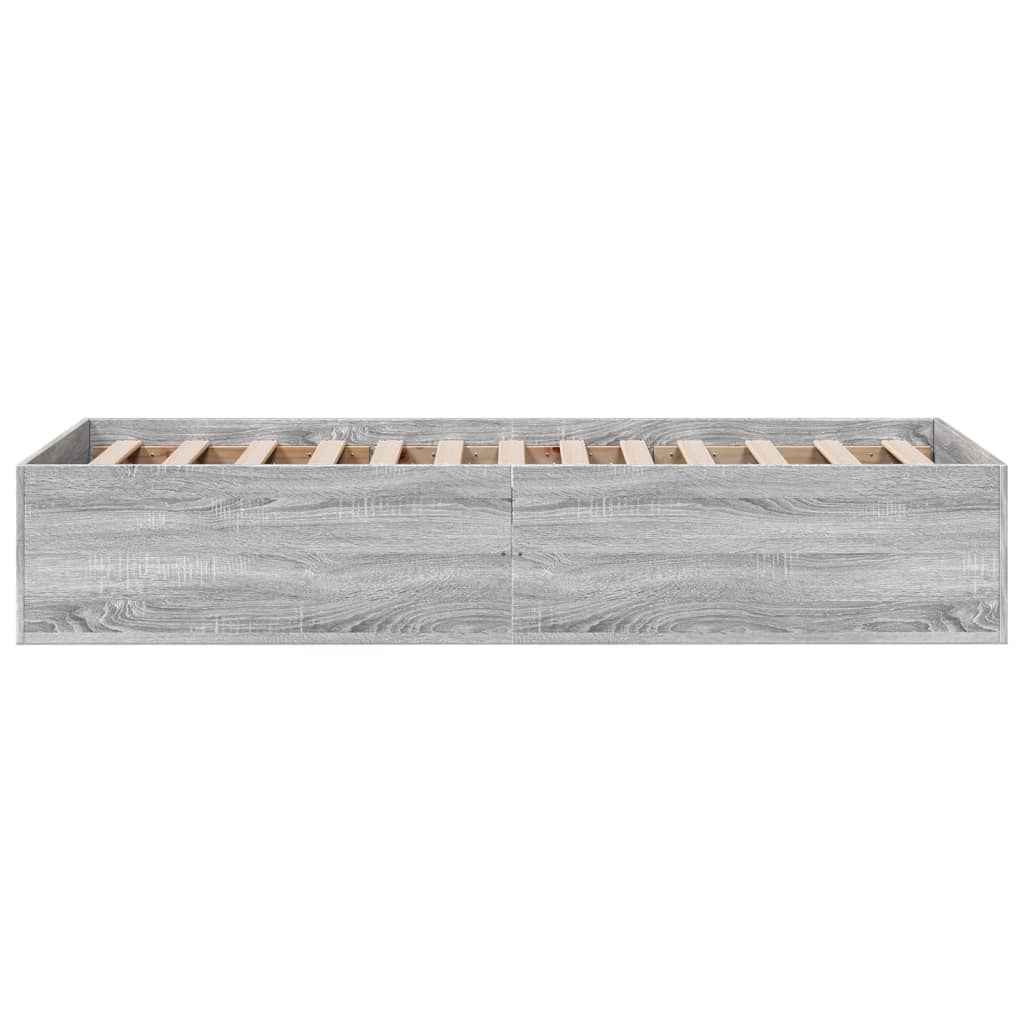 Cadre de lit sans matelas sonoma gris 75x190 cm - XIOS