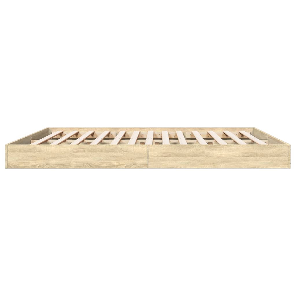Cadre de lit sans matelas chêne sonoma 180x200 cm - XIOS