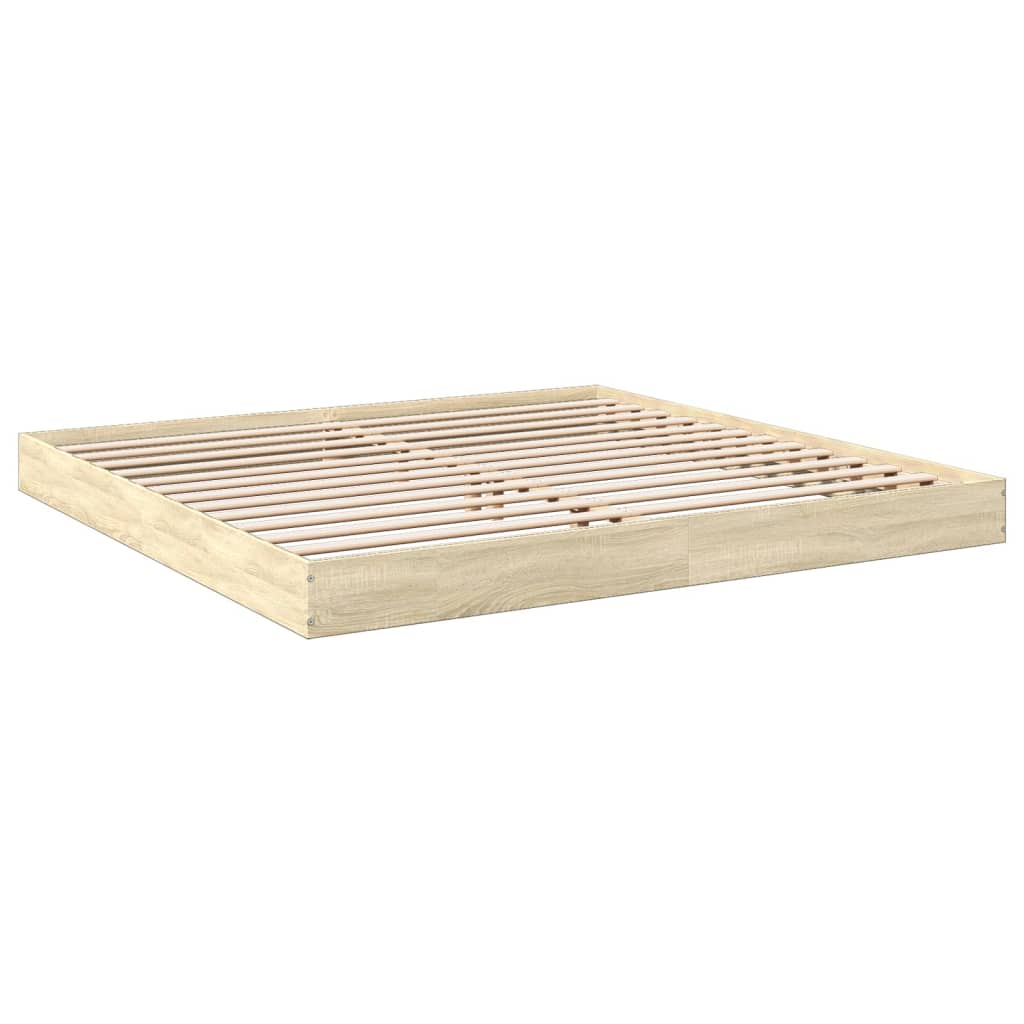 Cadre de lit sans matelas chêne sonoma 180x200 cm - XIOS