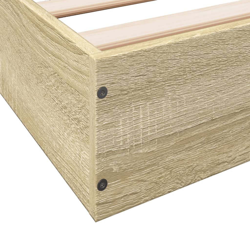 Cadre de lit sans matelas chêne sonoma 180x200 cm - XIOS