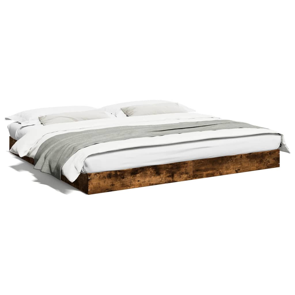 Cadre de lit sans matelas chêne fumé 180x200 cm - XIOS