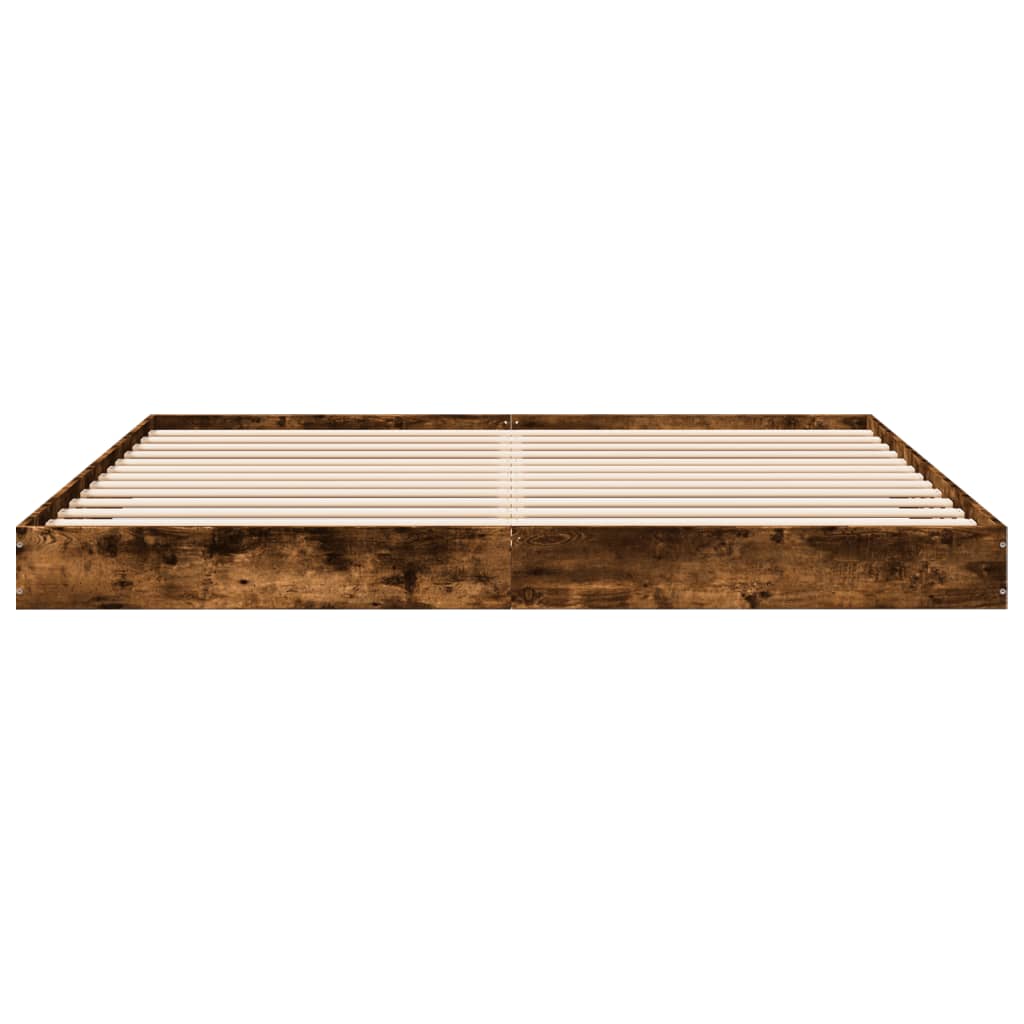 Cadre de lit sans matelas chêne fumé 180x200 cm - XIOS