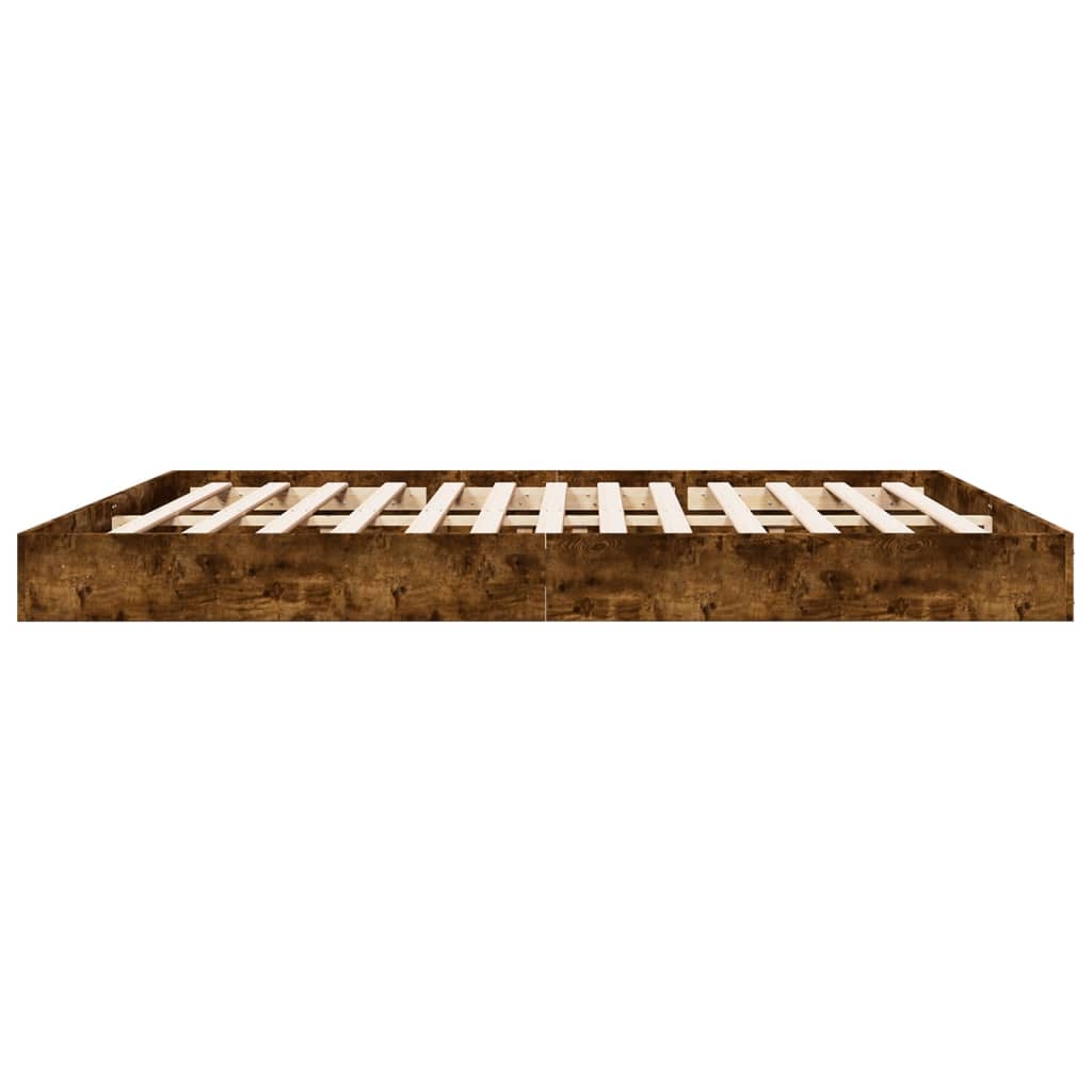Cadre de lit sans matelas chêne fumé 180x200 cm - XIOS