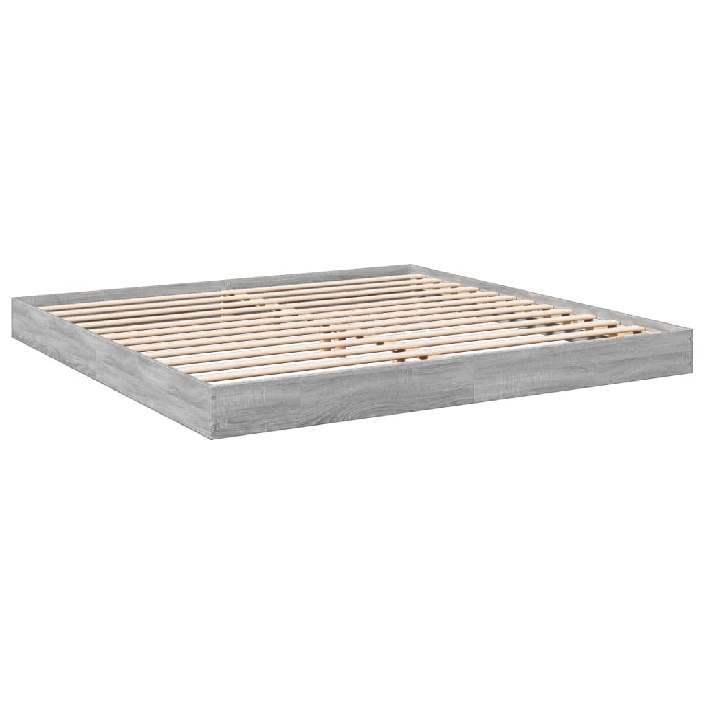 Cadre de lit sans matelas sonoma gris 180x200 cm - XIOS