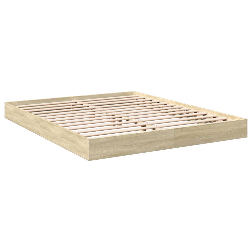 Cadre de lit sans matelas chêne sonoma 160x200 cm - XIOS