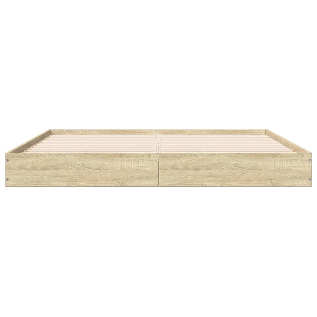 Cadre de lit sans matelas chêne sonoma 160x200 cm - XIOS