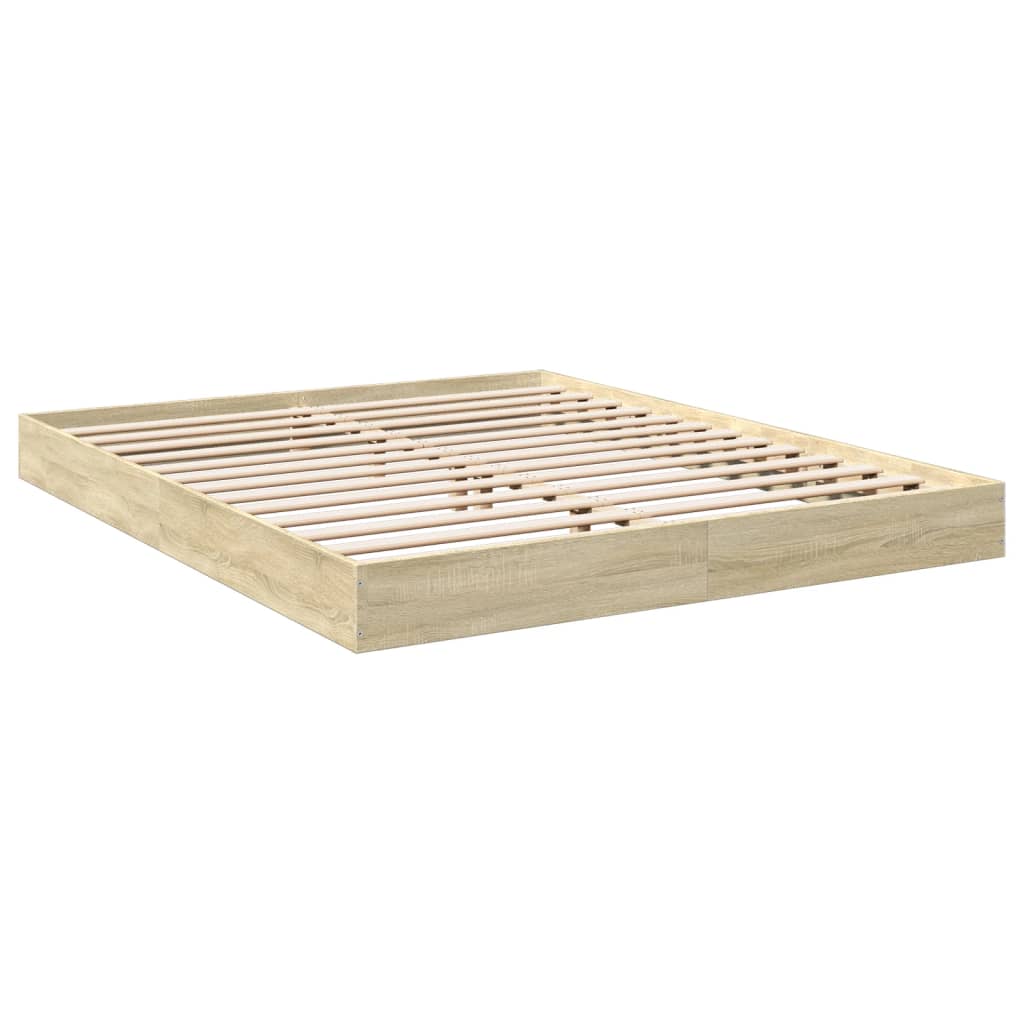 Cadre de lit sans matelas chêne sonoma 160x200 cm - XIOS