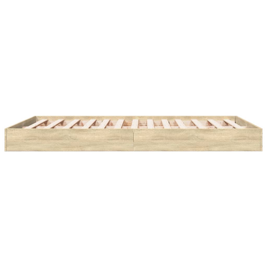 Cadre de lit sans matelas chêne sonoma 140x200 cm - XIOS
