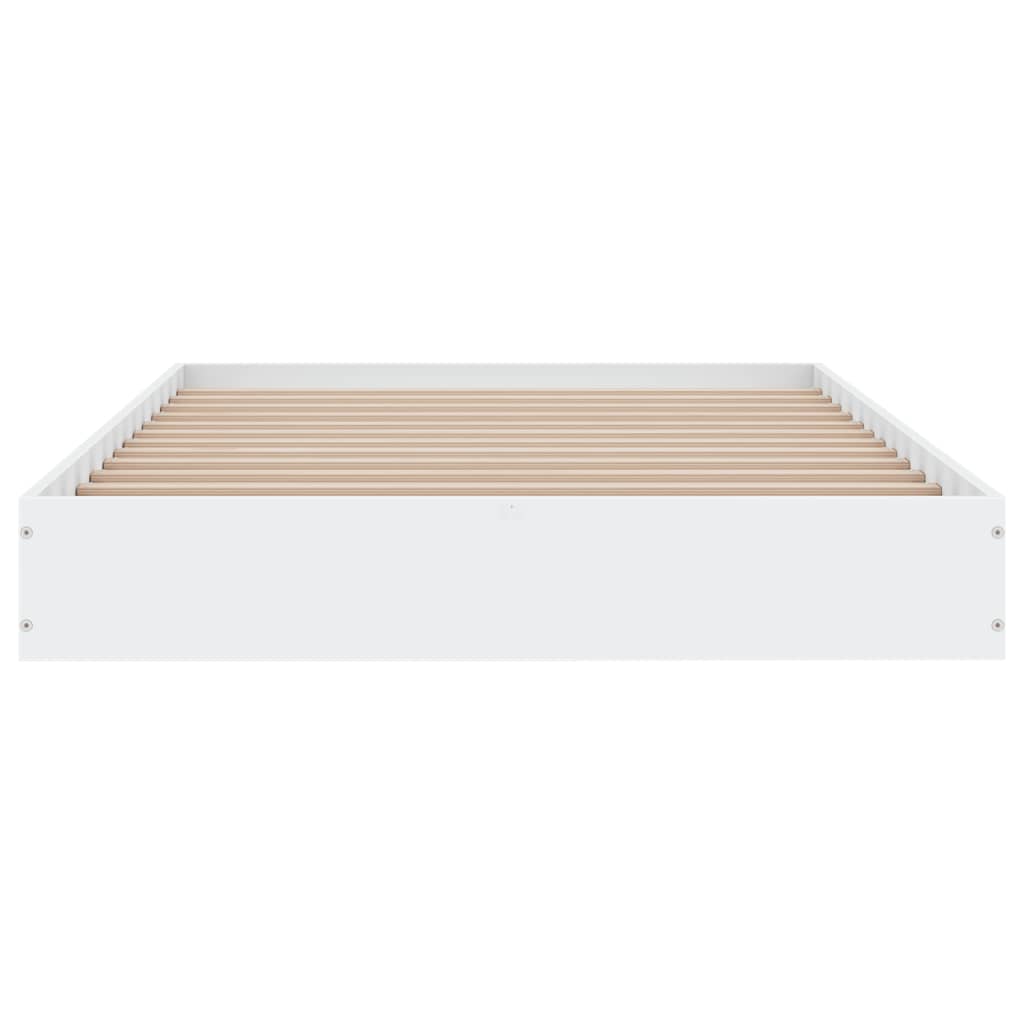 Cadre de lit sans matelas blanc 100x200 cm bois d'ingénierie - XIOS