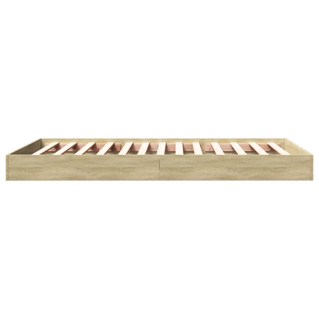 Cadre de lit sans matelas chêne sonoma 100x200 cm - XIOS