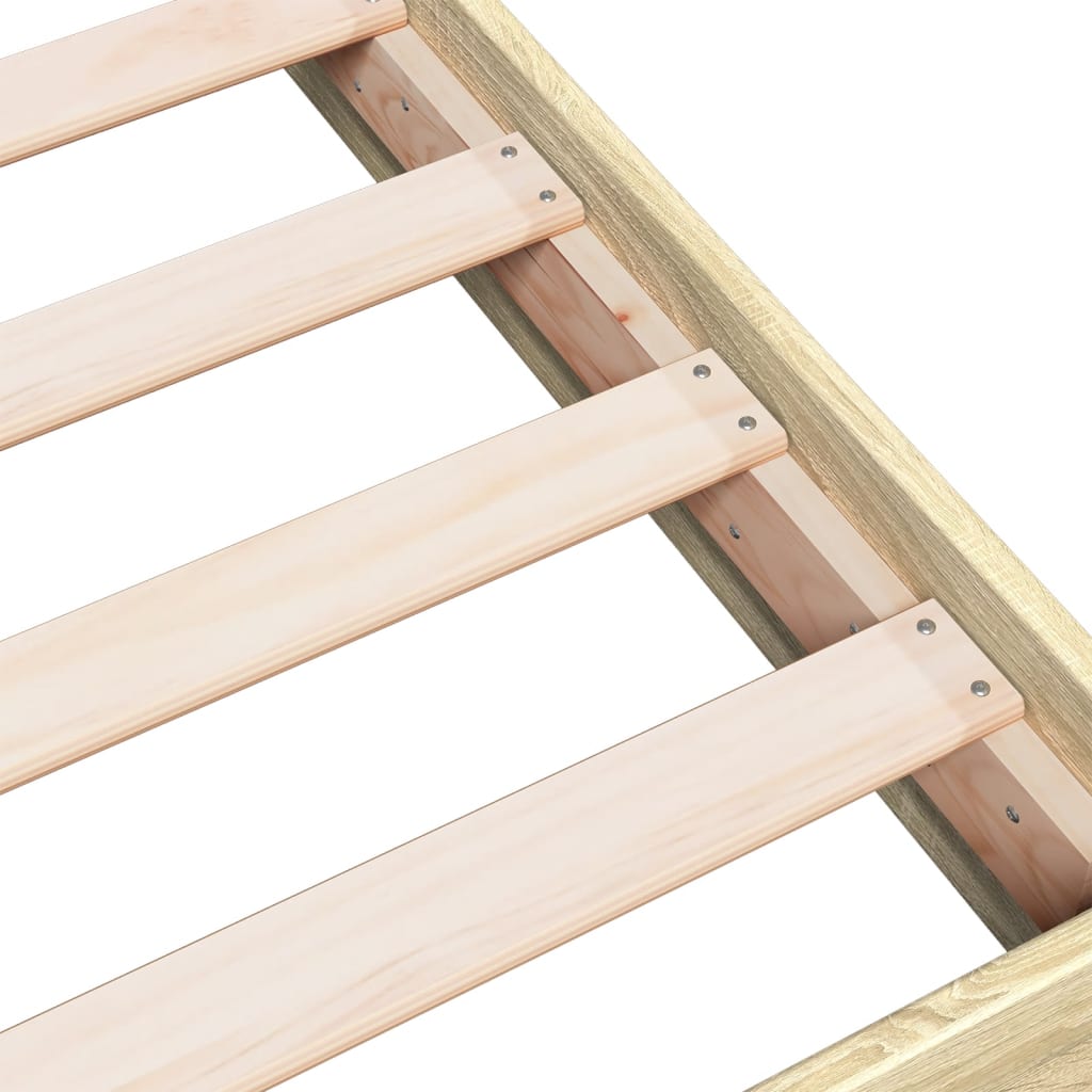 Cadre de lit sans matelas chêne sonoma 100x200 cm - XIOS