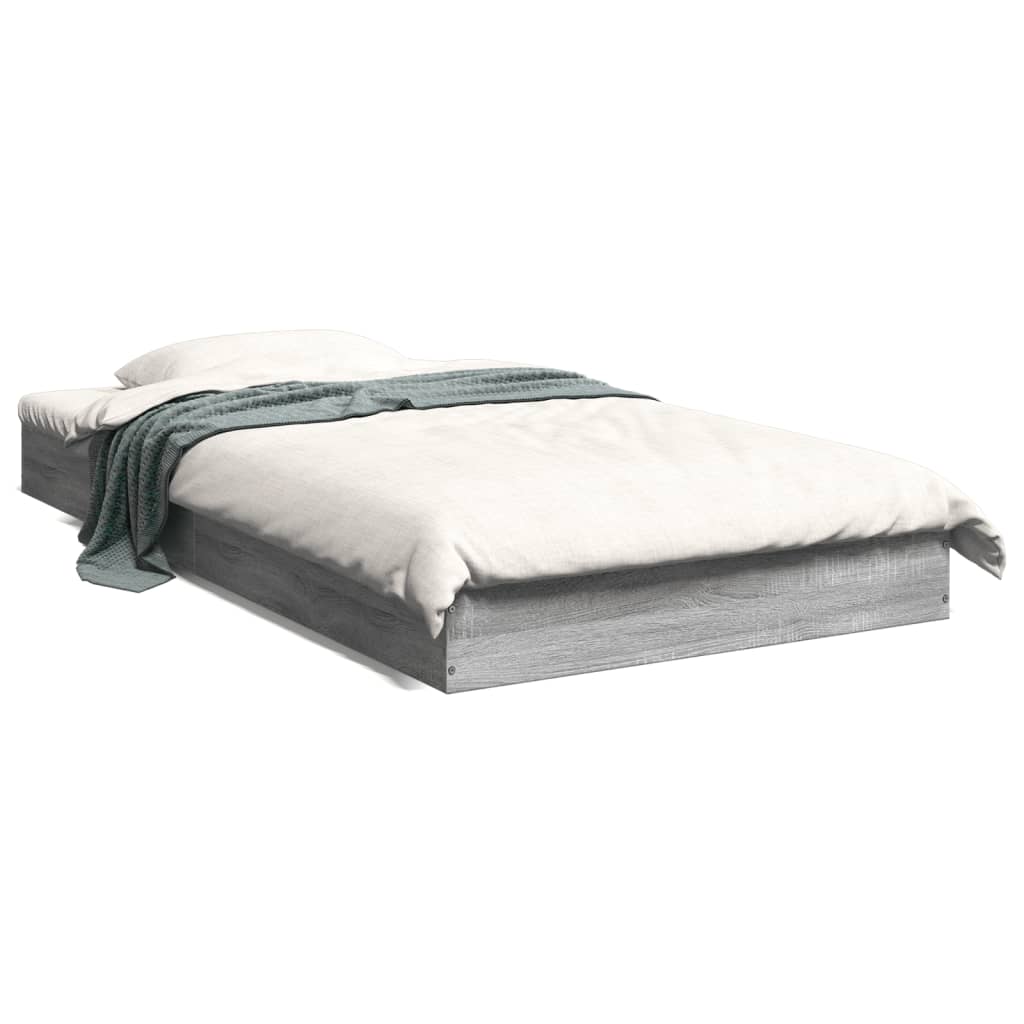 Cadre de lit sans matelas sonoma gris 100x200 cm - XIOS