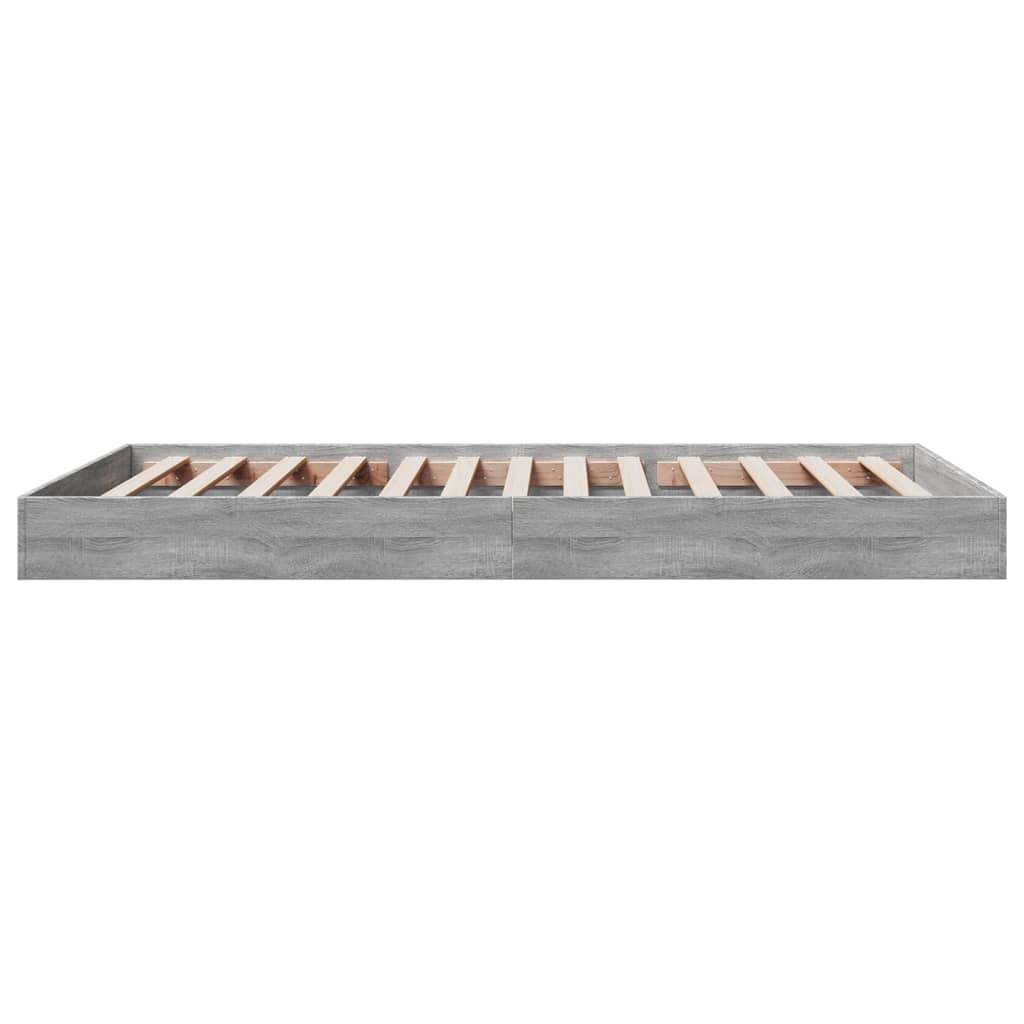 Cadre de lit sans matelas sonoma gris 100x200 cm - XIOS