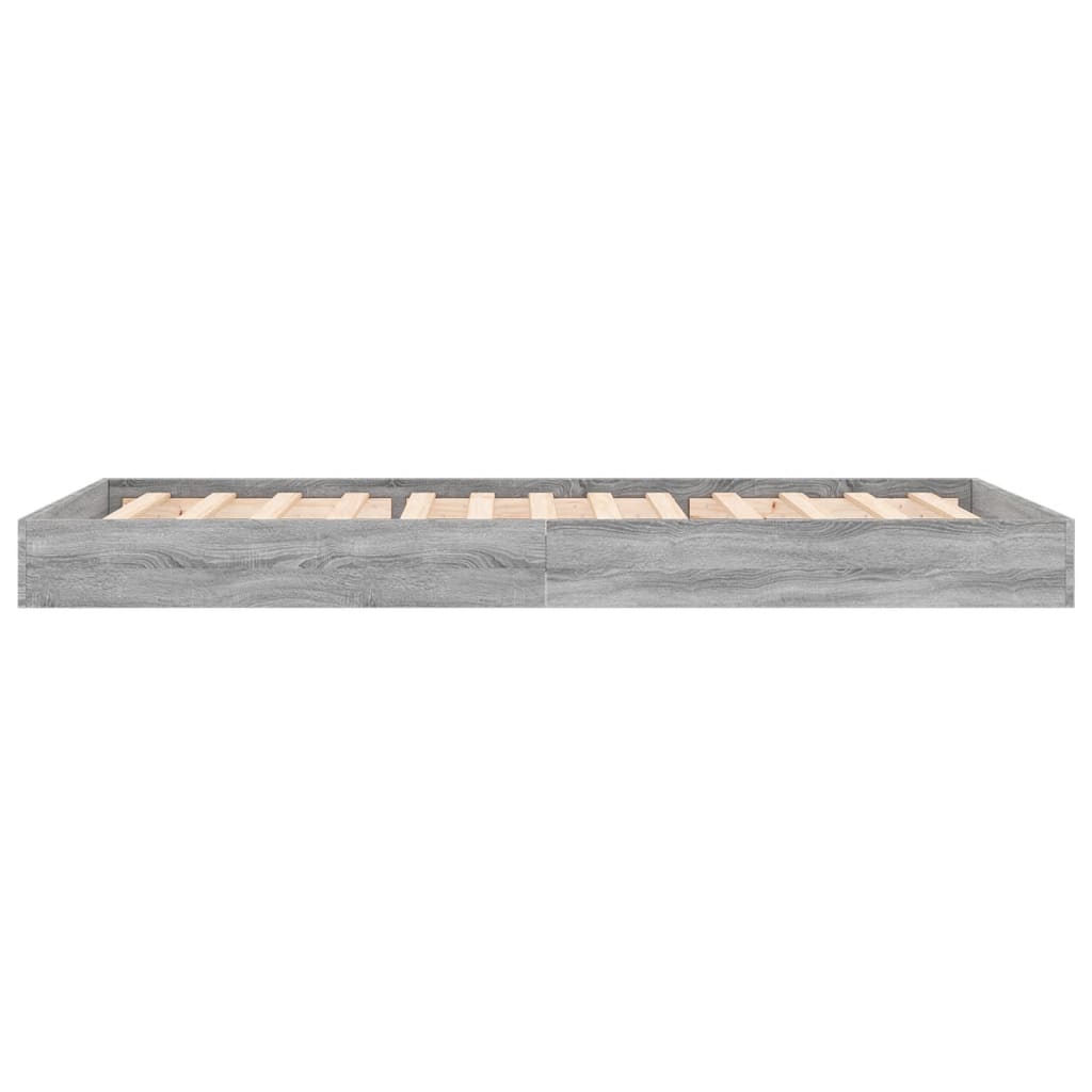 Cadre de lit sans matelas sonoma gris 75x190 cm - XIOS