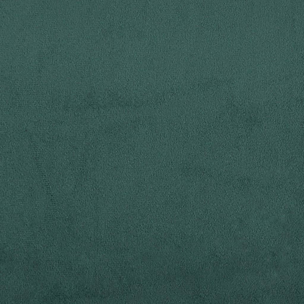 Canapé 2 places avec oreillers vert foncé 140 cm velours - XIOS