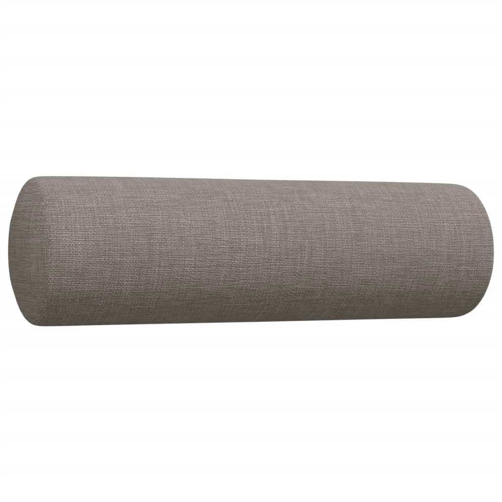 Ensemble de canapés 3 pcs avec coussins décoratifs taupe tissu - XIOS