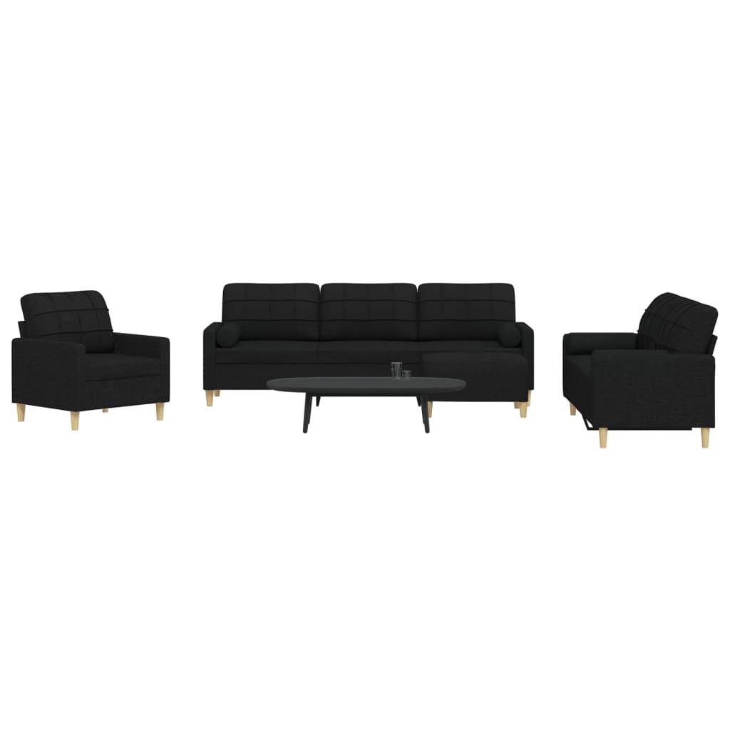 Ensemble de canapés 4 pcs repose-pied et coussins décoratifs - XIOS