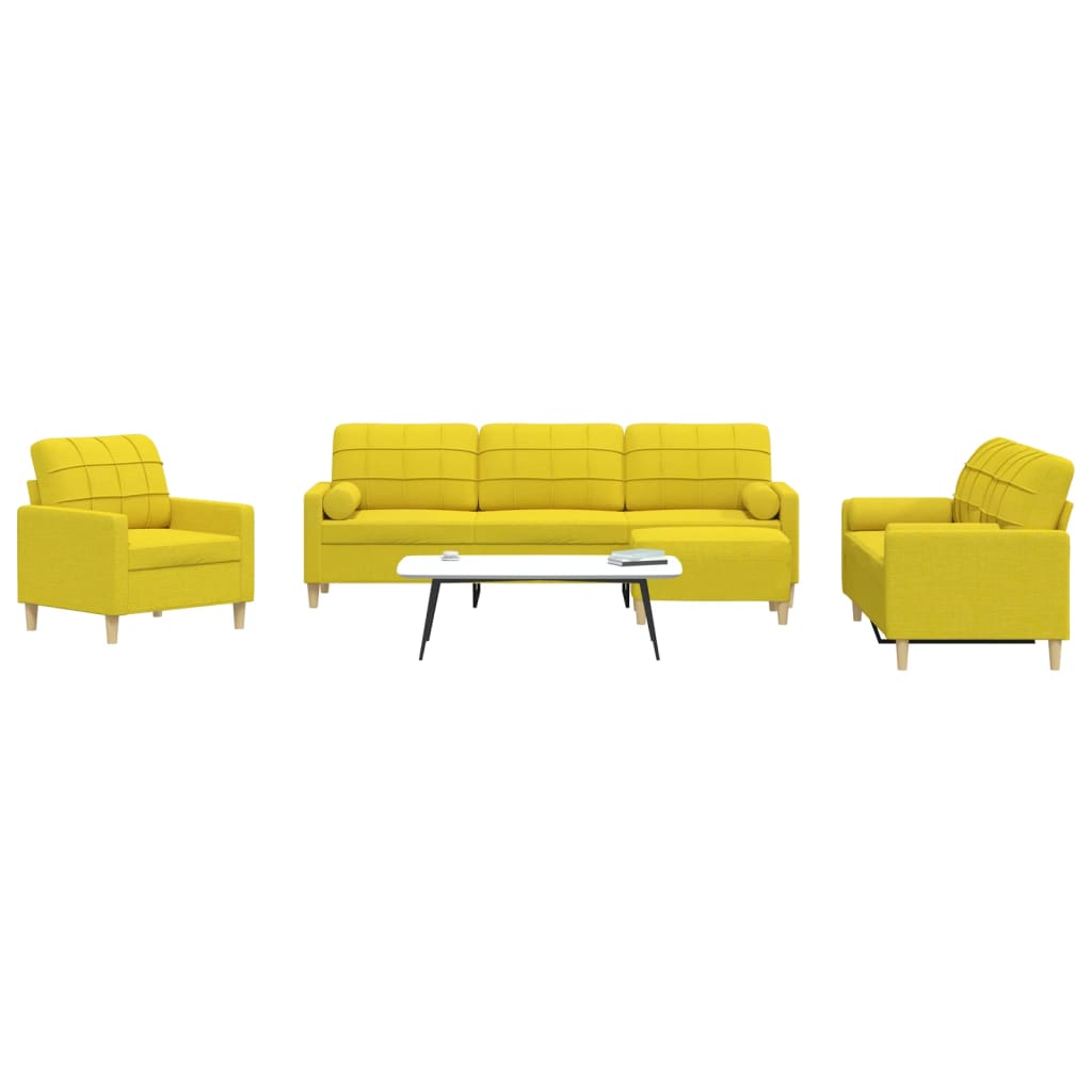 Ensemble de canapés 4 pcs repose-pied et coussins décoratifs - XIOS