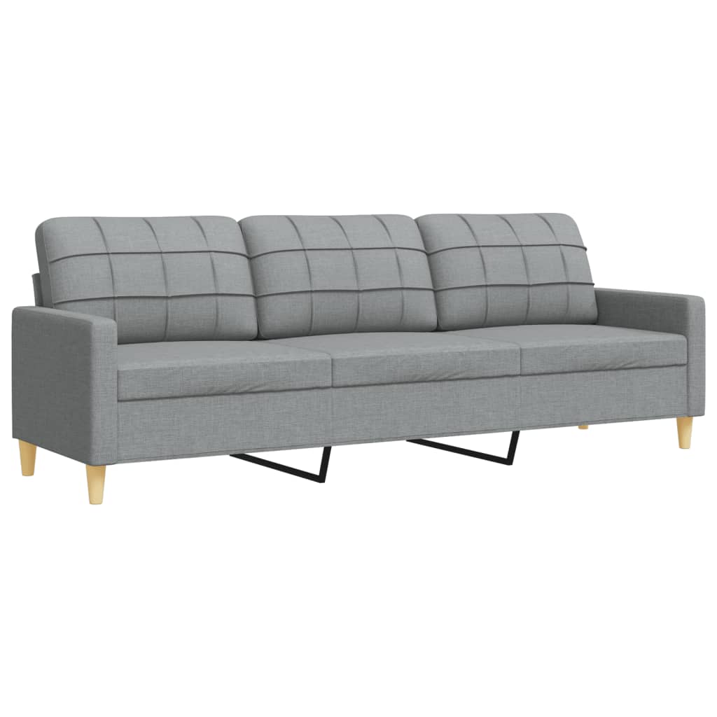 Ensemble de canapés 2 pcs gris clair tissu - XIOS