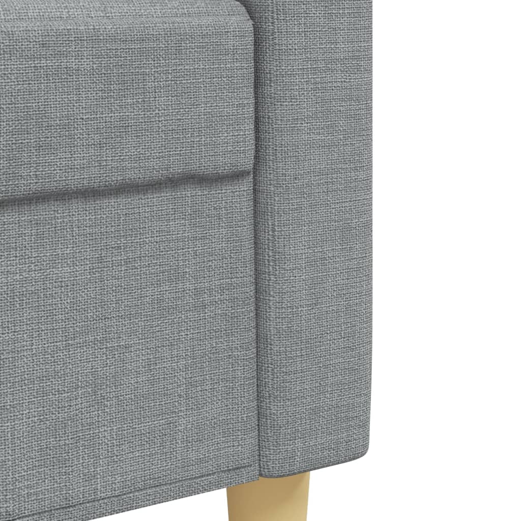 Ensemble de canapés 2 pcs gris clair tissu - XIOS
