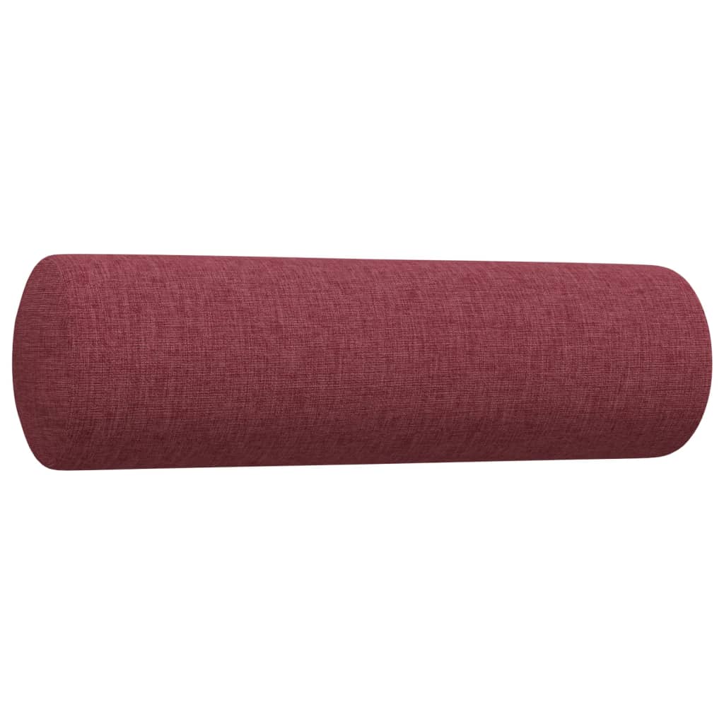 Ensemble de canapés 2 pcs coussins décoratifs bordeaux tissu - XIOS