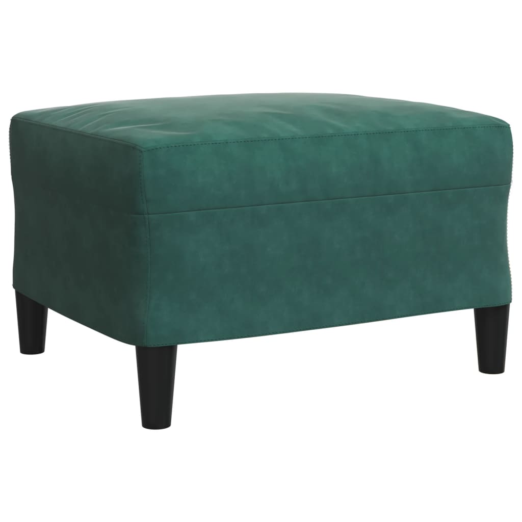 Ensemble de canapés 4 pcs avec coussins Vert foncé Velours - XIOS