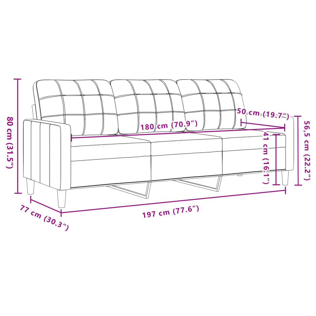 Ensemble de canapés 2 pcs avec coussins et traversins velours - XIOS