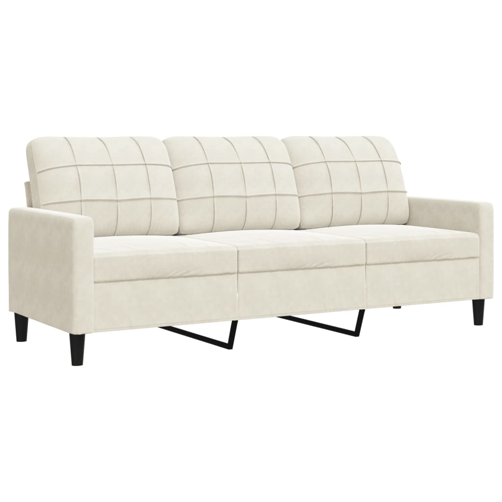 Ensemble de canapés 2 pcs avec coussins et traversins velours - XIOS