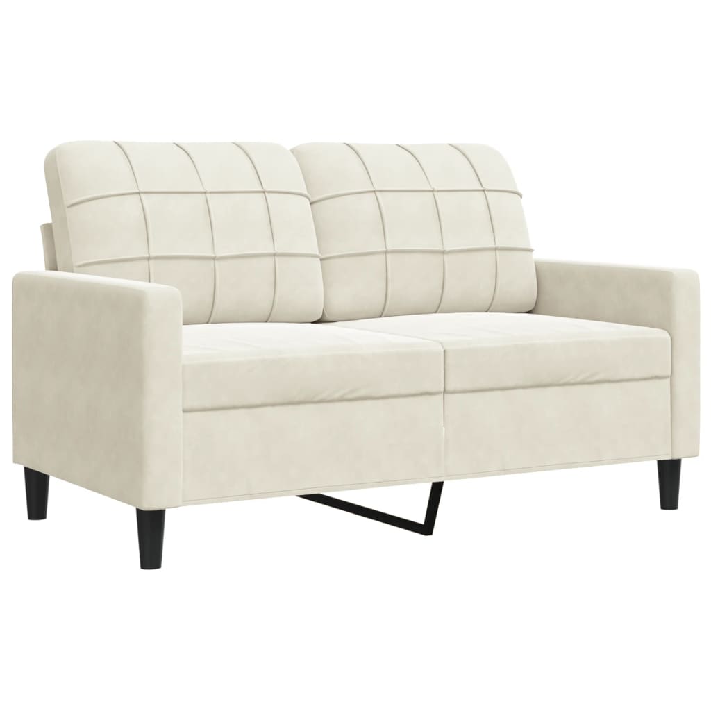 Ensemble de canapés 2 pcs avec coussins et traversins velours - XIOS