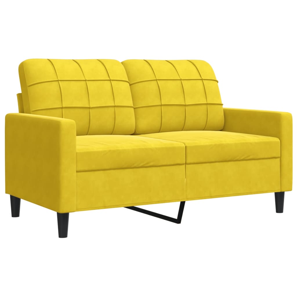 Ensemble de canapés 3 pcs avec coussins et traversins velours - XIOS