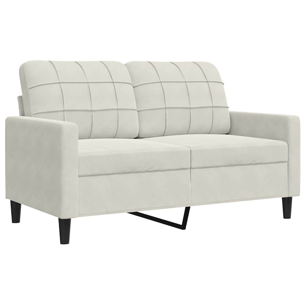 Ensemble de canapés 3 pcs avec coussins et traversins velours - XIOS
