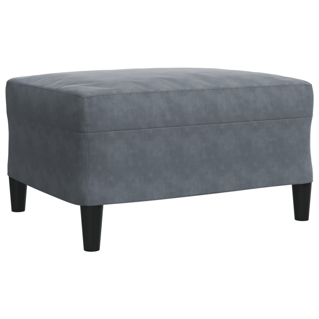 Ensemble de canapés 4 pcs avec coussins Gris foncé Velours - XIOS