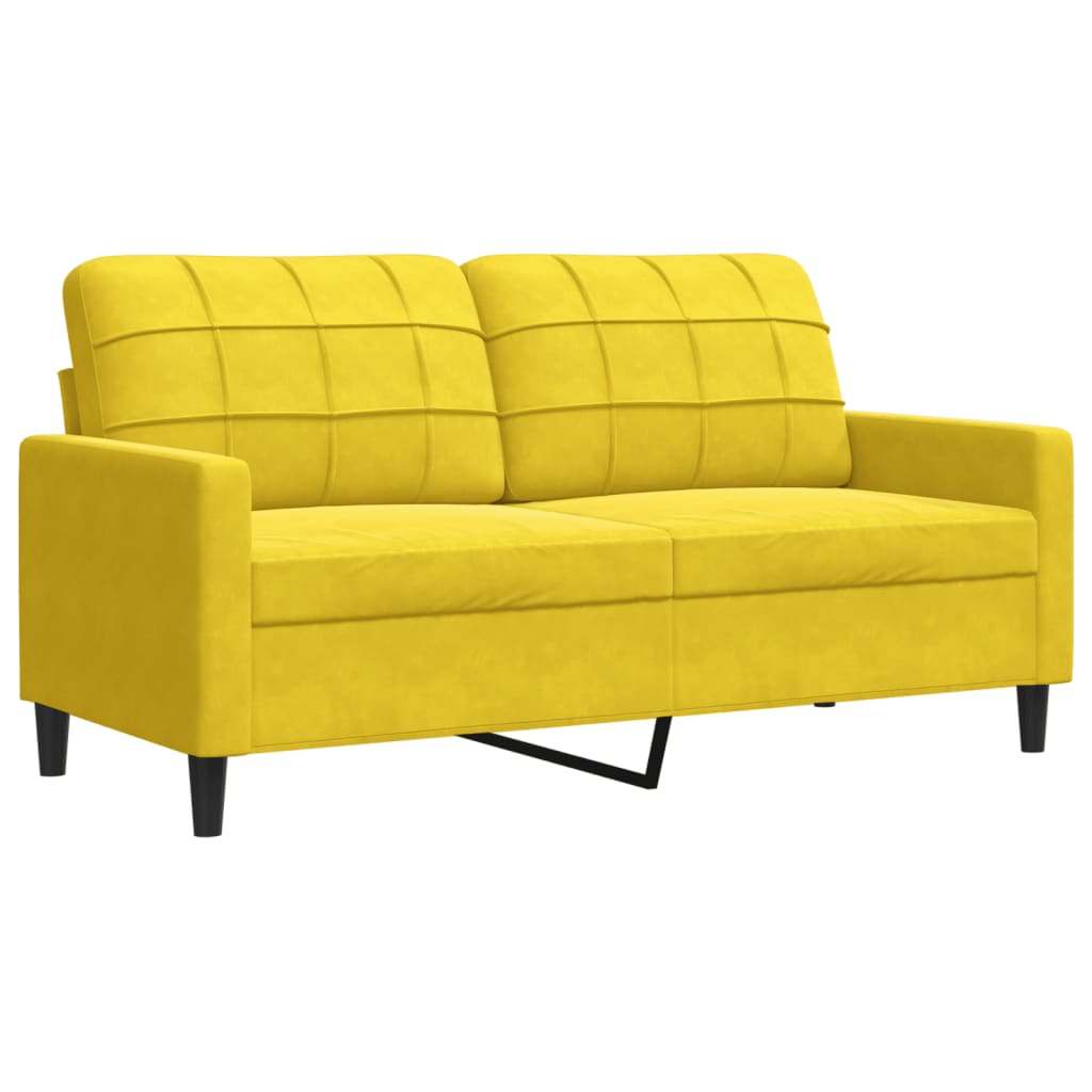 Ensemble de canapés 3 pcs avec coussins et traversins velours - XIOS