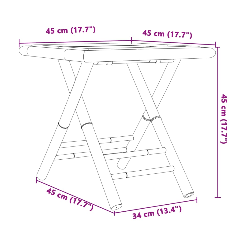 Ensemble de bistro 3 pcs bambou - XIOS