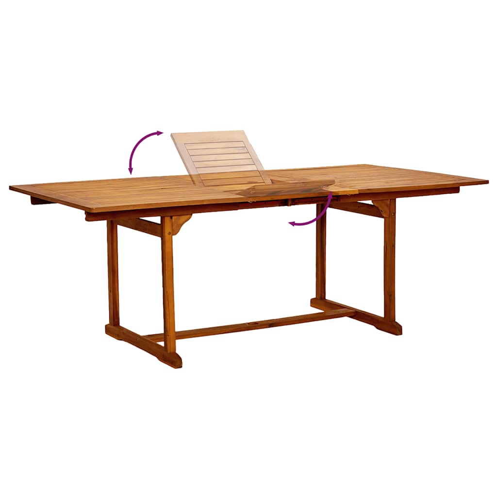 Ensemble à manger de jardin 5pcs bois d'acacia solide textilène