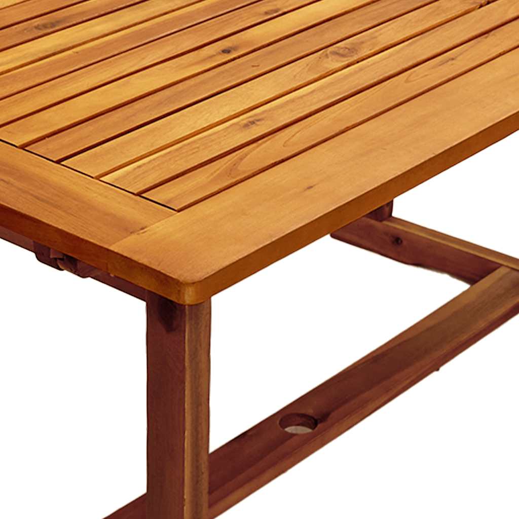 Ensemble à manger de jardin 5pcs bois d'acacia solide textilène