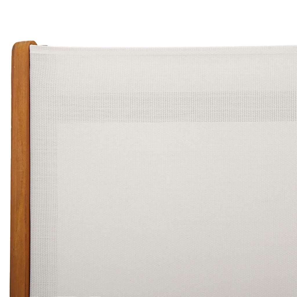 Ensemble à Manger de jardin 7pcs bois d'acacia solide textilène