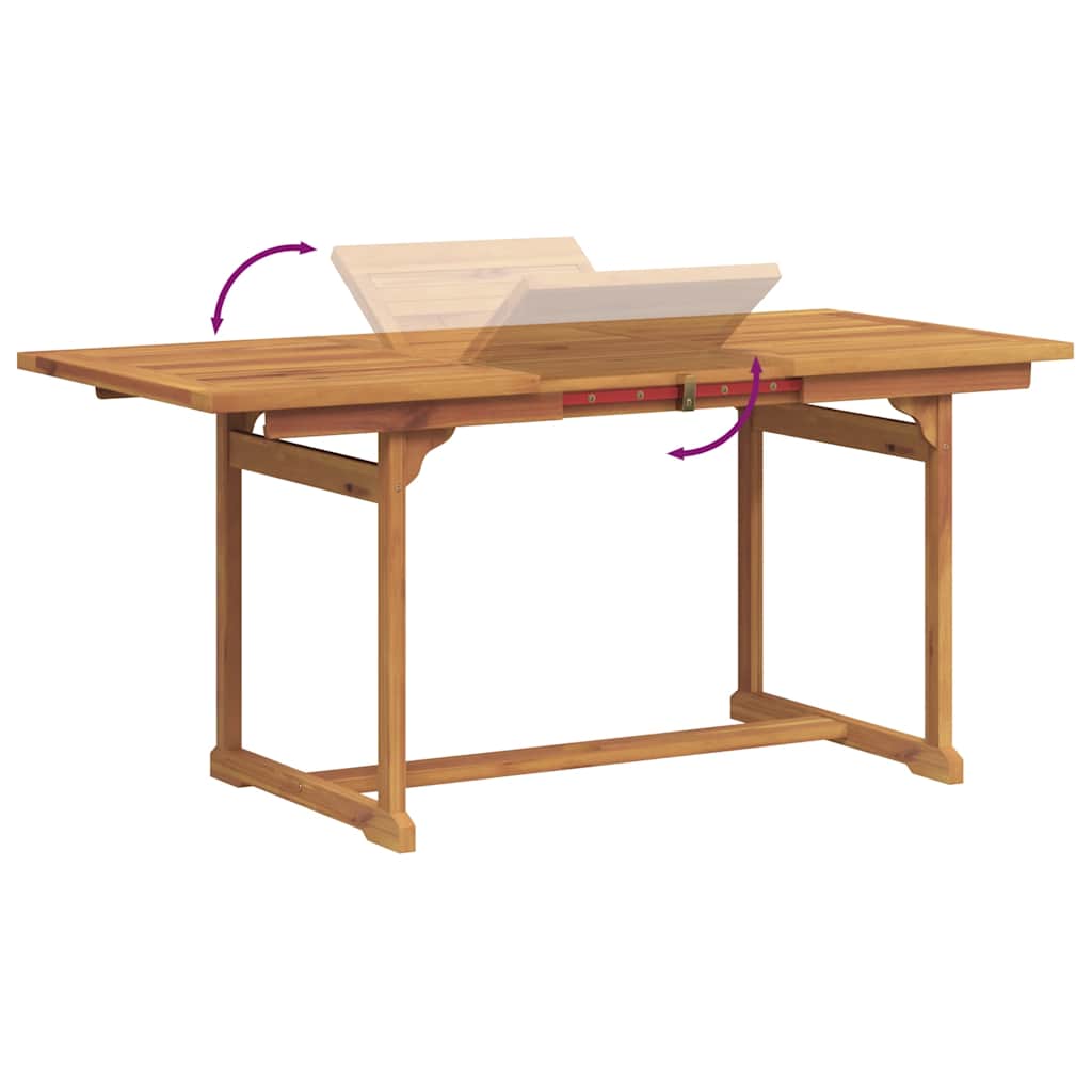 Ensemble à manger de jardin 5pcs bois d'acacia solide textilène