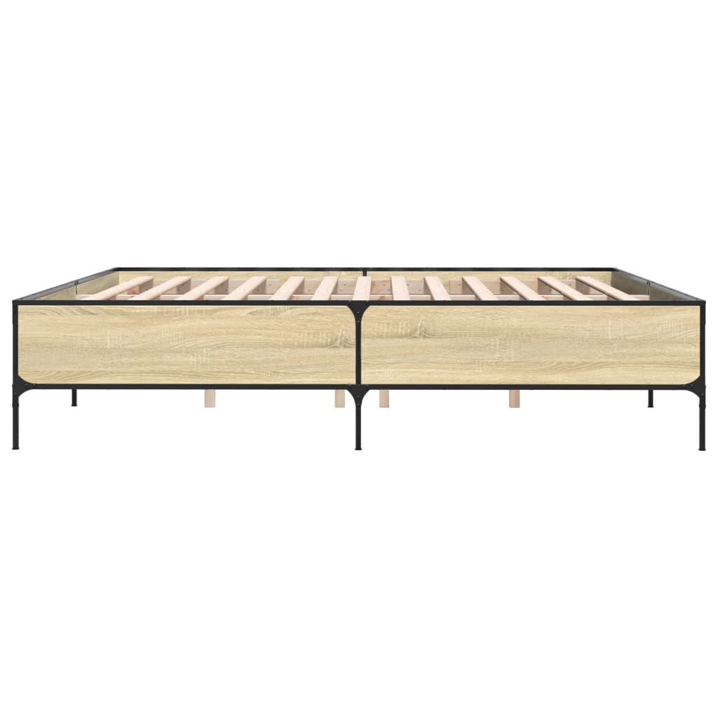 Cadre de lit sans matelas chêne sonoma 200x200 cm - XIOS