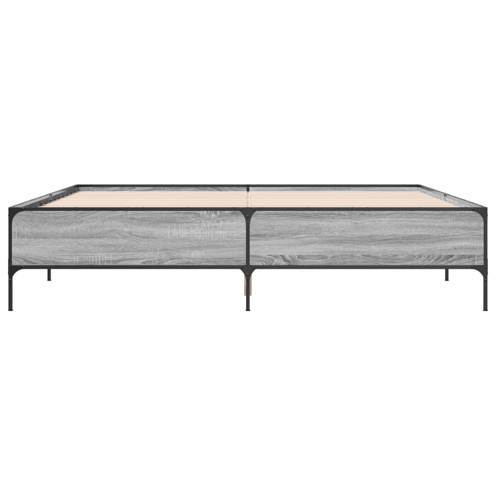 Cadre de lit sans matelas sonoma gris 180x200 cm - XIOS