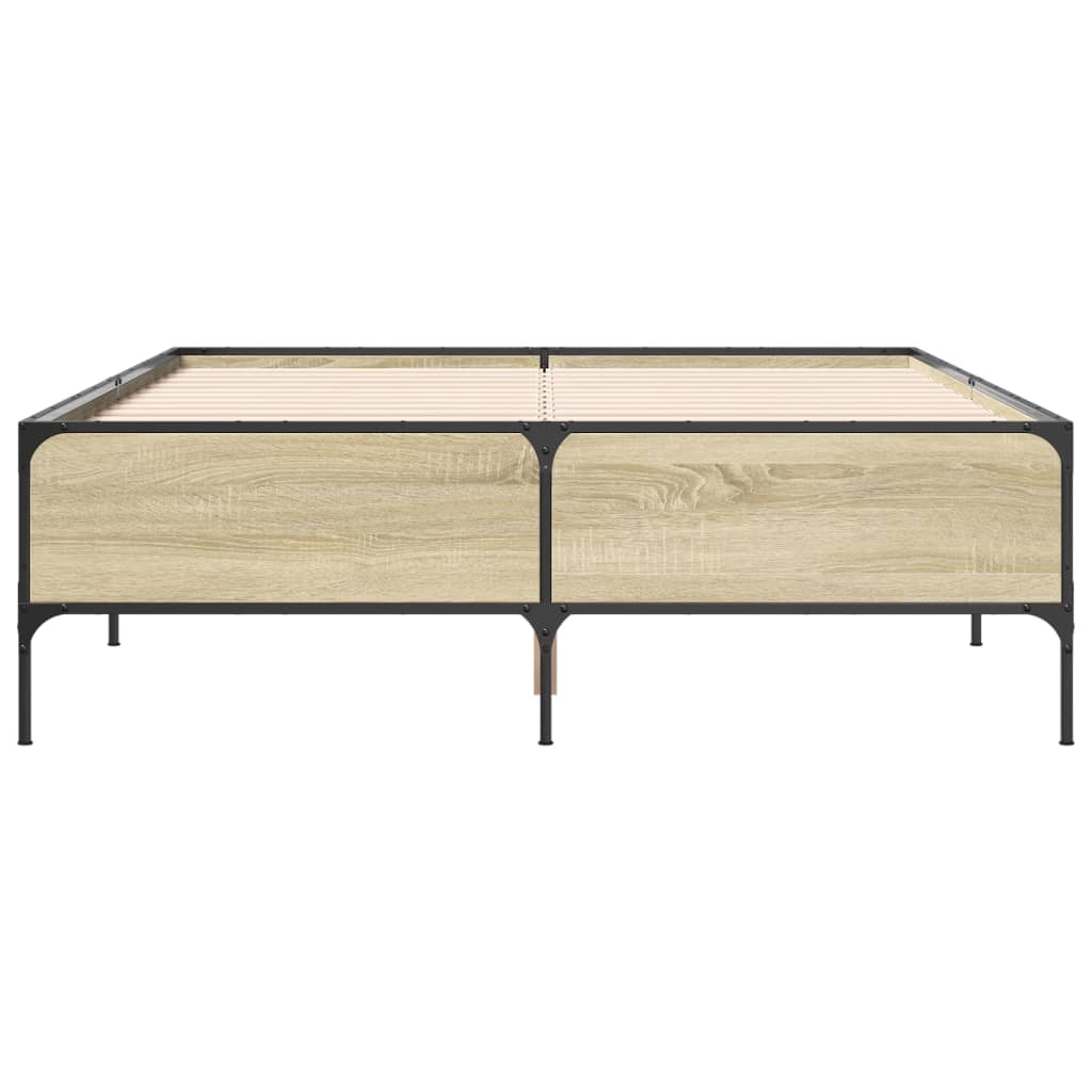 Cadre de lit sans matelas chêne sonoma 160x200 cm - XIOS