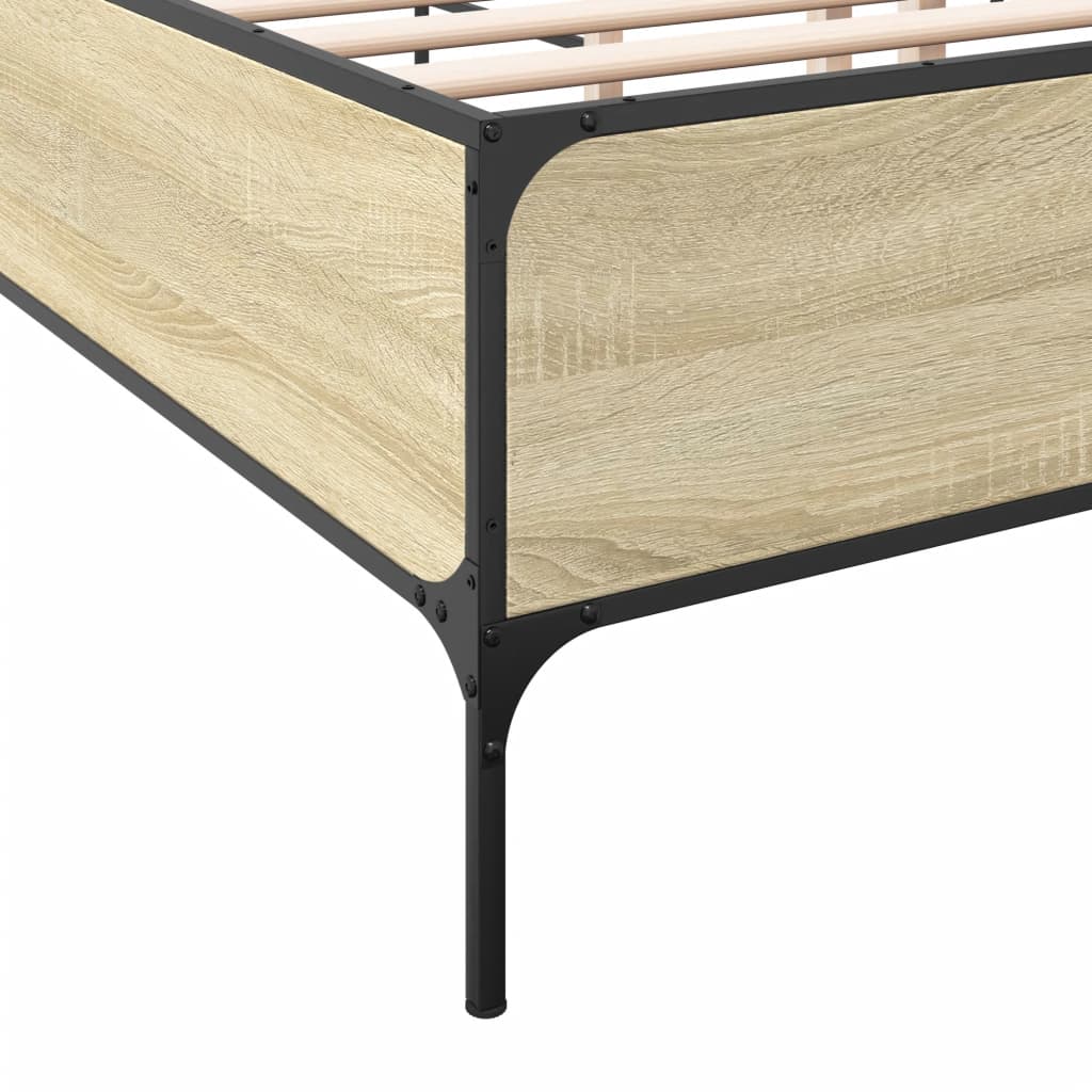 Cadre de lit sans matelas chêne sonoma 120x200 cm - XIOS