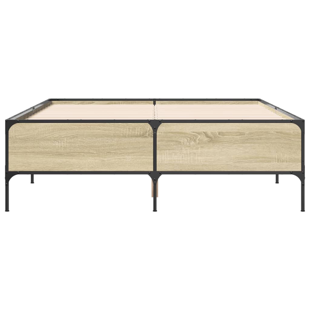 Cadre de lit sans matelas chêne sonoma 140x190 cm - XIOS