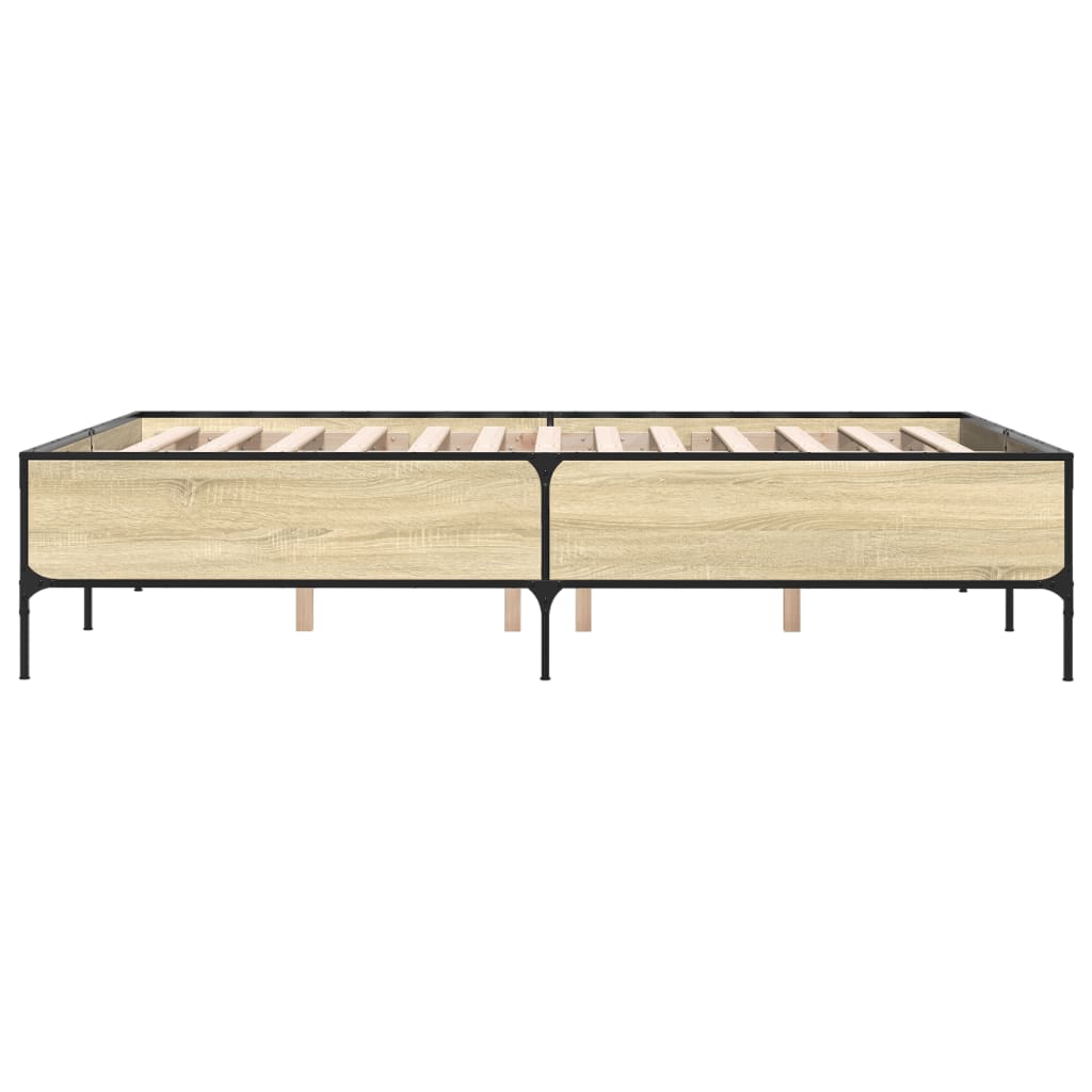 Cadre de lit sans matelas chêne sonoma 140x190 cm - XIOS